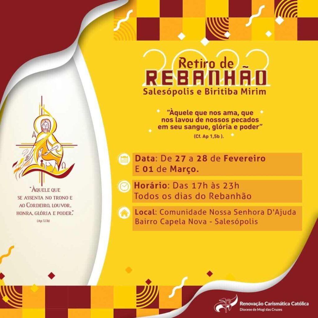 retiro de rebanhão carnaval-2022 Salesópolis e Biritiba Mirim-Diocese de Mogi das Cruzes