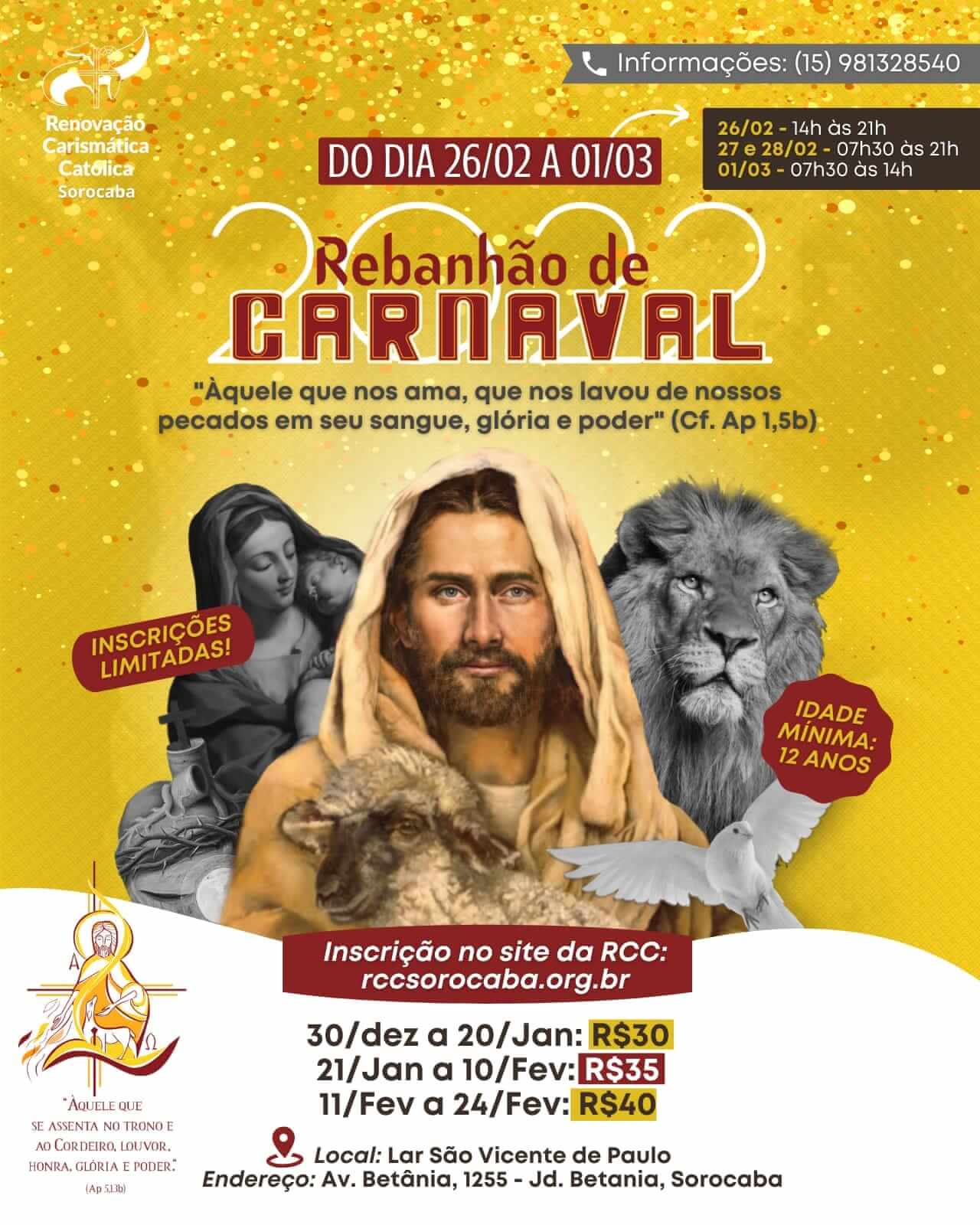 Rebanhão de Carnaval 2022- rcc sorocaba