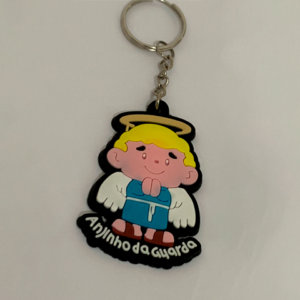 Chaveiro Borracha Anjo da Guarda