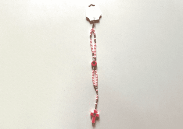 Terço de Pulso Infantil Rosa