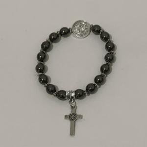 Pulseira com crucifixo e medalha 1503