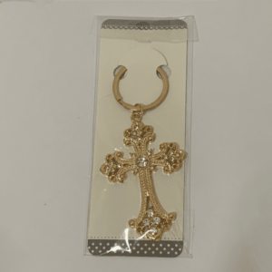 Chaveiro Crucifixo Pedra ao Centro 1259