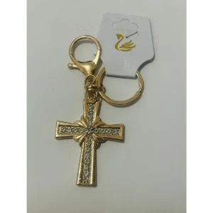 Chaveiro Dourado Cruz