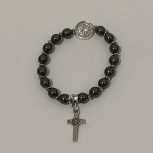 Pulseira com Crucifixo e Medalha 1503