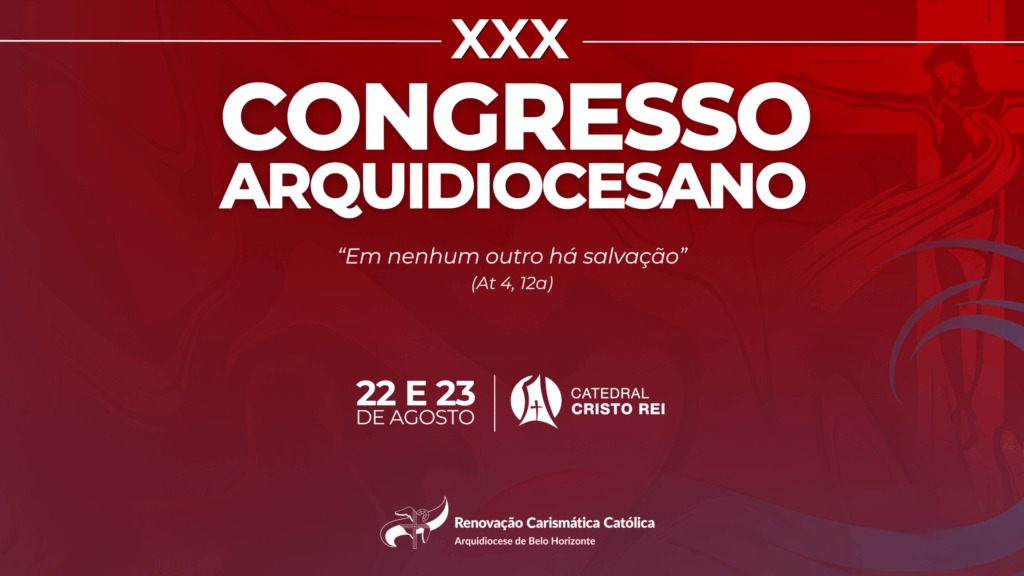 Flyer do XXX Congresso Arquidiocesano da RCCBH em Belo Horizonte/MG