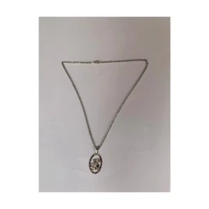 Colar de Aço Inox com Pingente de São Jorge