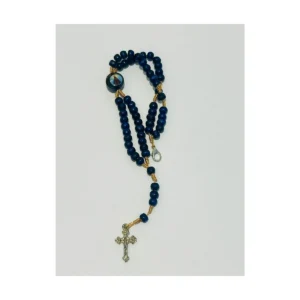 Terço de Pulso de Madeira Preto de Nossa Senhora Aparecida